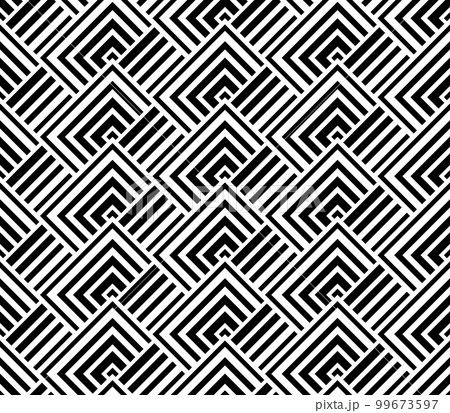 Abstract geometric pattern. A seamless vector background. White and black ornament. Graphic modern pattern. Simple lattice graphic design 99673597