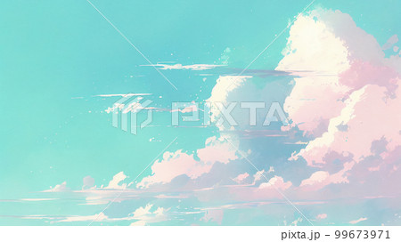 Watercolor style of sky sweet color background 99673971