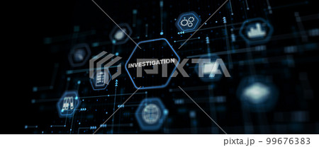 Investigation Business concept on abstract background Investigation Business concept on abstract background 99676383