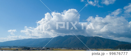 空　雲　風景　白い雲　青空 99676777
