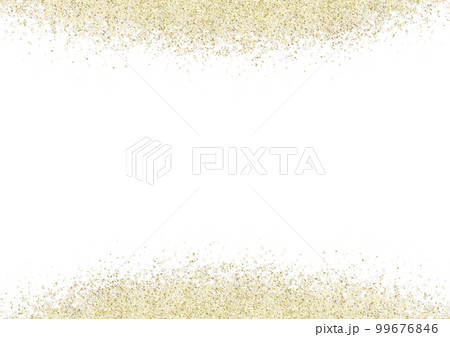 上下にキラキラ金色ラメのテクスチャ背景素材 上下にキラキラ金色ラメのテクスチャ背景素材 99676846