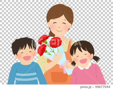 母の日の親子イメージ 99677044