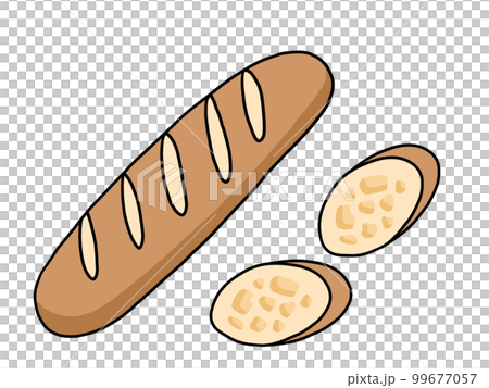 法式麵包的插圖 99677057