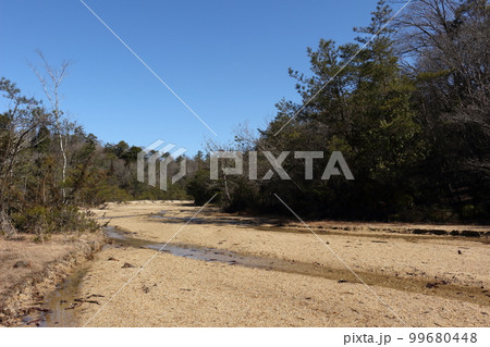 砂で埋まった鎧堰堤 99680448
