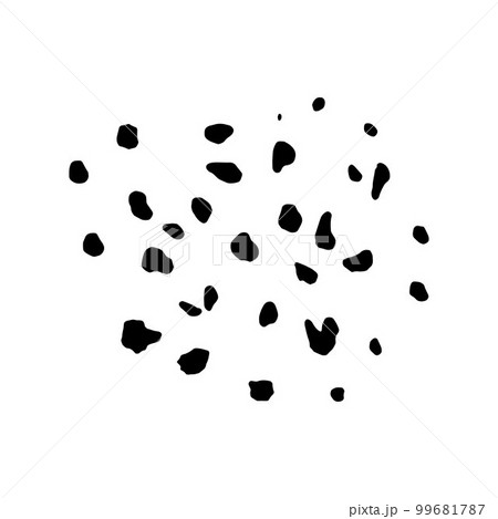 Vector grunge round brush. Black stroke, stain 99681787