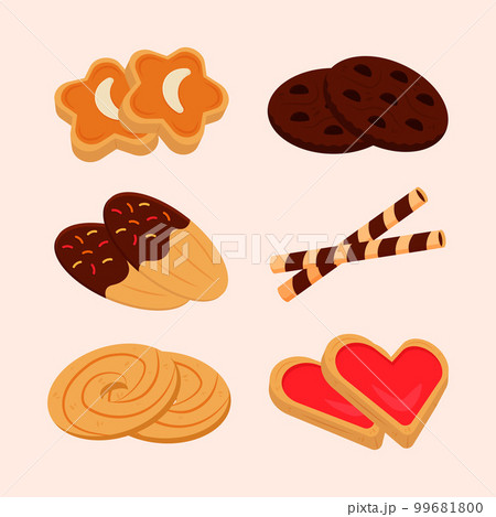 Illustration of Ramadan Eid Al-Fitr Mubarak Cookies Collections 99681800