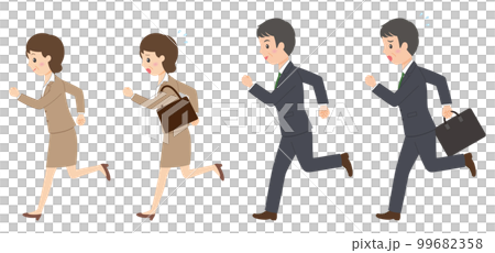 跑步的男人和女人 99682358