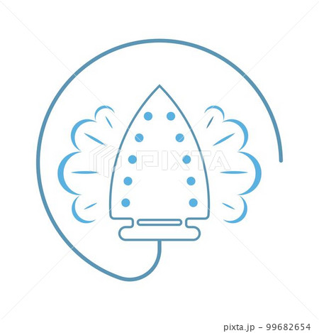 Electric iron logo design Electric iron logo design 99682654