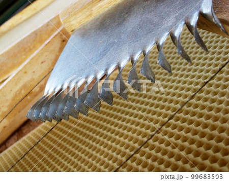 Abstract hexagon structure is honeycomb from bee hive 99683503