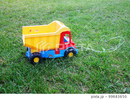 Photo on theme of plastic large children's toy truck 99683650