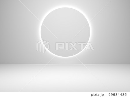 円型の3D背景 99684486