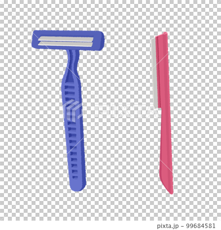 Razor/face shaving illustration 99684581