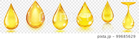 Translucent water drops Translucent water drops 99685629