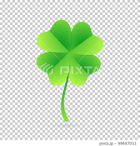Lucky Four Leaf Simple Green Clover 99687011