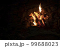 炭火の炎 99688023