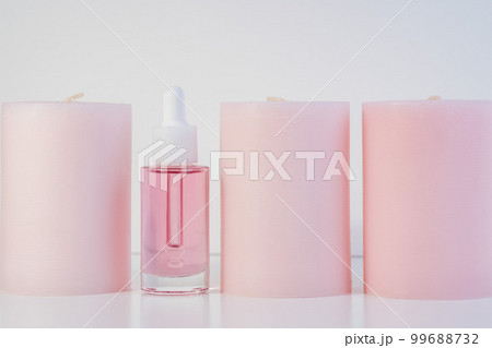 pink face oil and candles 99688732