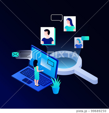 Looking for employees. Recruitment Illustration 99689250