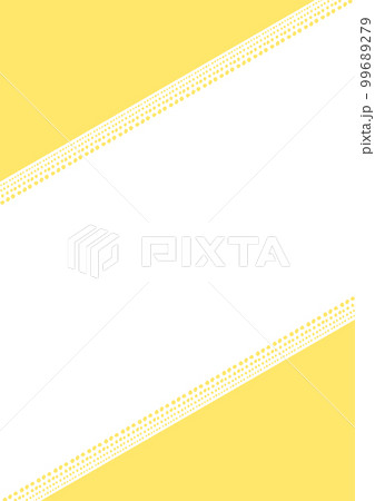 対角線上に配置した手描きの飾り付きの三角形 - かわいい三分割の背景・フレーム - 縦・A4比率 対角線上に配置した手描きの飾り付きの三角形 - かわいい三分割の背景・フレーム - 縦・A4比率 99689279