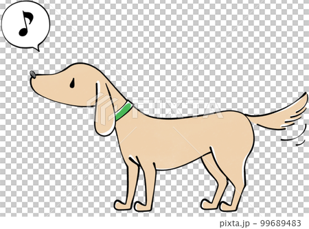 楽しそうな犬のイラスト 楽しそうな犬のイラスト 99689483