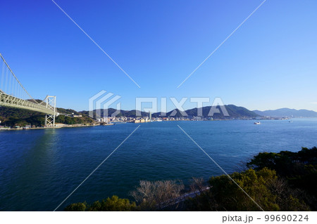 壇ノ浦サービスエリアから関門海峡の景色 壇ノ浦サービスエリアから関門海峡の景色 99690224