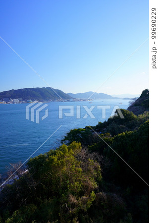 壇ノ浦サービスエリアから関門海峡の景色 壇ノ浦サービスエリアから関門海峡の景色 99690229