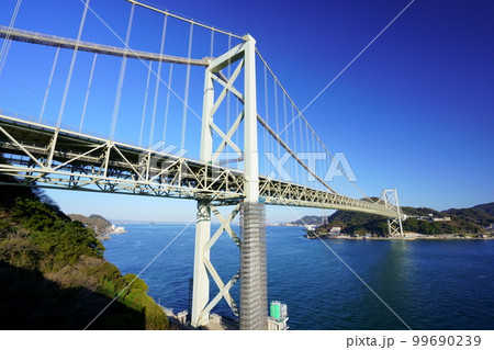 壇ノ浦サービスエリアから関門海峡の景色 99690239