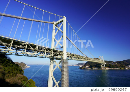 壇ノ浦サービスエリアから関門海峡の景色 壇ノ浦サービスエリアから関門海峡の景色 99690247