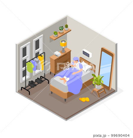 Asthma Coughing Home Composition 99690404