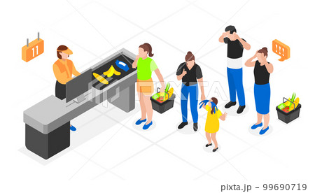 Isometric Queue Composition 99690719