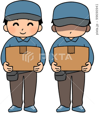 配達員の男性／配達員を装う人物 99690941