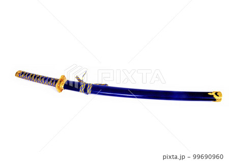 Samurai Swords Isolated Over white Samurai Swords Isolated Over white 99690960