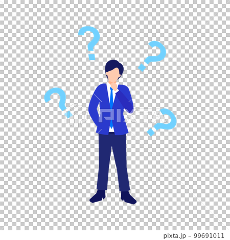 悩むビジネスマン 99691011