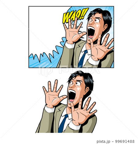 アメコミタッチの驚く ビジネスマン 99691488