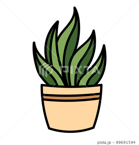 Vector illustration of a bright cactus. flat, cute 99691594