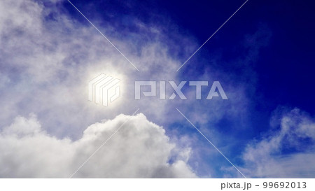 青い空と太陽と雲 青い空と太陽と雲 99692013