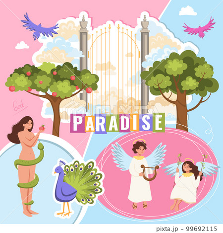 Bible Paradise Tales Collage 99692115