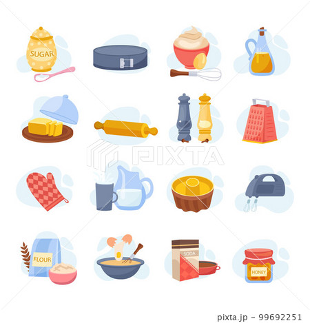 Baking Ingredients Flat Set 99692251