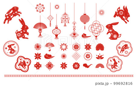 Chinese New Year Decorating Elements 99692816