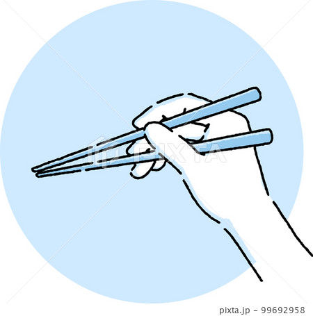 手　箸　持ち方　作法 99692958