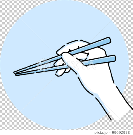 手　箸　持ち方　作法 99692958