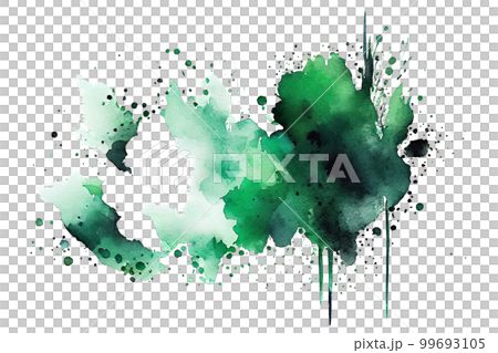 Image material: Abstract green watercolor brush texture Image material: Abstract green watercolor brush texture 99693105