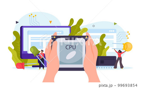 Microchip Flat Concept Microchip Flat Concept 99693854