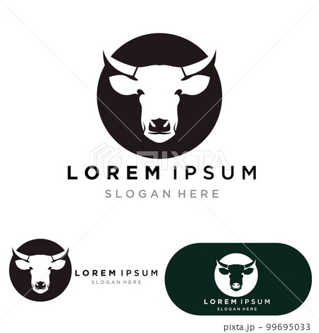 Cow head symbols and  logo vector template 99695033