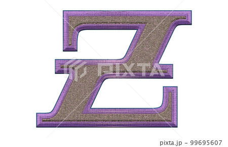 Decorative letter on transparent background.Art font illustration. Decorative letter on transparent background.Art font illustration. 99695607