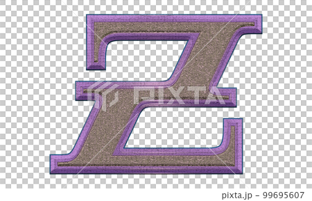 Decorative letter on transparent background.Art font illustration. Decorative letter on transparent background.Art font illustration. 99695607