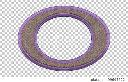 Decorative letter on transparent background.Art font illustration. 99695622