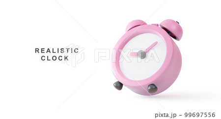 3d realistic clock. Vector illustration. 99697556