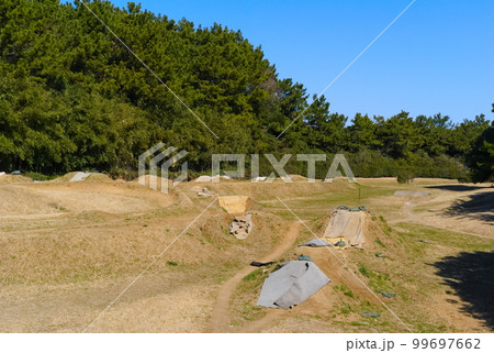 千葉県千葉市幕張海浜公園のマウンテンバイクコース2023年2月 千葉県千葉市幕張海浜公園のマウンテンバイクコース2023年2月 99697662