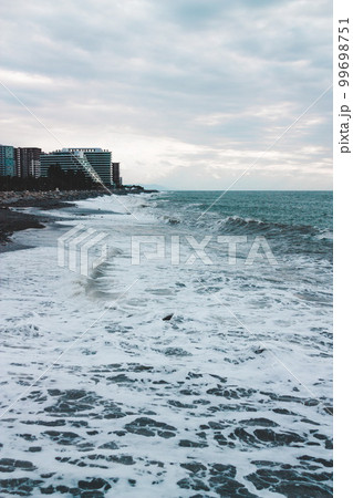 Waves details in the black sea.Batumi. Georgia 99698751