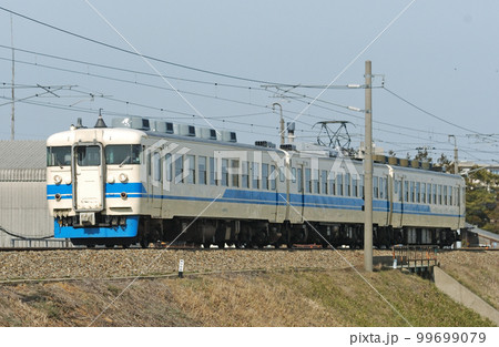北陸本線　明峰ー小松　JR西日本　475系　A05編成（金沢） 99699079
